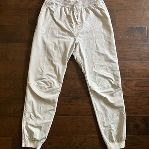Outdoor Voices RecTrek Jogger Pants Tan Cream Mens Medium M
